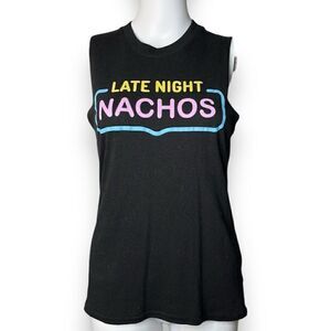 SUB_URBAN RIOT Late Night Nachos High Neck Muscle Tank Black Size XS